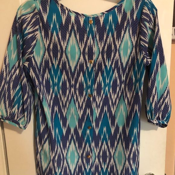 NWOT Francesca’s Multi Colored Blouse - Picture 2 of 3